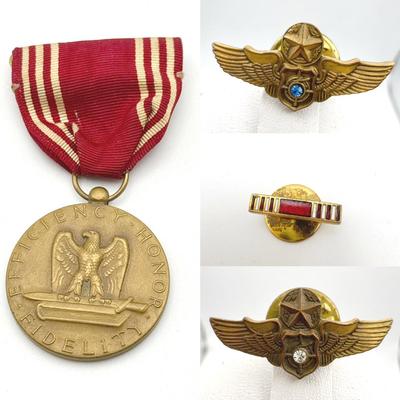 Military Pins & Medal