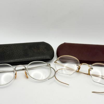 (2) Pairs Of Vintage Glasses Feat. Shuron 1/10 12KT GF
