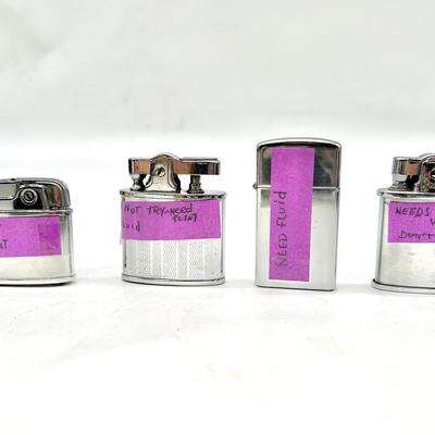 (4) Vintage Lighters ft. Hadson, Ronson Sport & Zippo