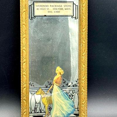 Vintage Framed The Forever Line "A.T. Twiford Lumber-Coal" Advertisement Mirror