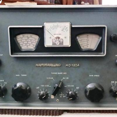 (1) Hammarlund HQ-18OA Receiver, Drake Transmitter