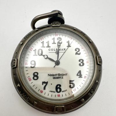 Coleman Night Sight Pocket Watch Untested
