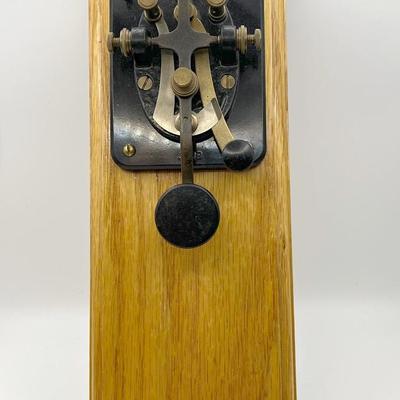 Vintage Morse Code Hand Telegraph Key Basic Black Finger Tap