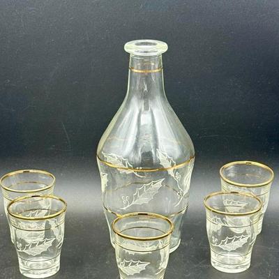 Vintage Fidenza Vetraria Barware Set