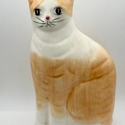 Vintage Ceramic Cat Coin Bank