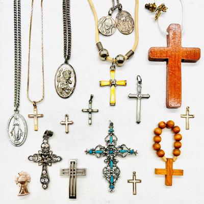 Religious Jewelry including Sterling Silver