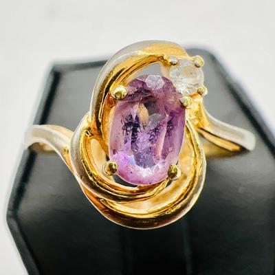 Sparkling Purple Ring — Size 8.5