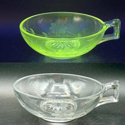 Vintage Nappy Bowl-UV Reactive 