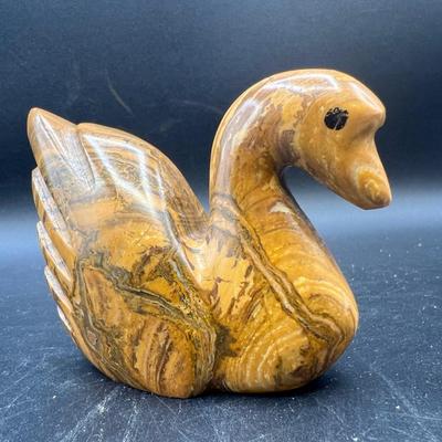 Stone Carved Swan