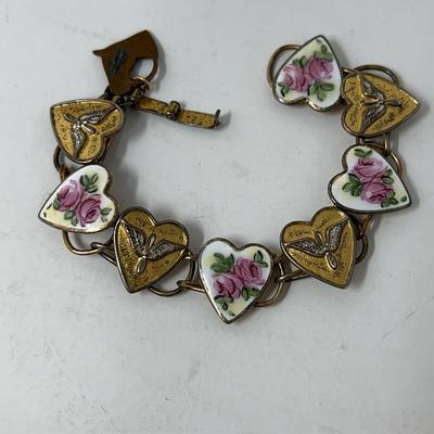 Vintage Enamel Baby Bracelet