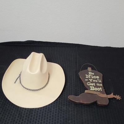 Western Hat and Boot
