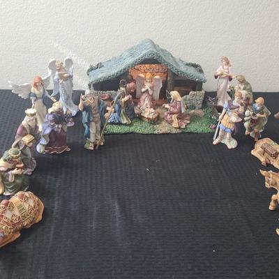 Thomas Kinkade Nativity Set