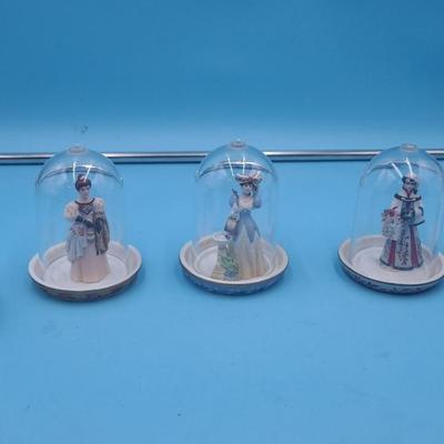 Glass Dome Miniature Avon Figurines 