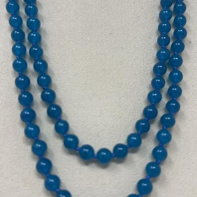 Blue Apatite Stone Necklace 