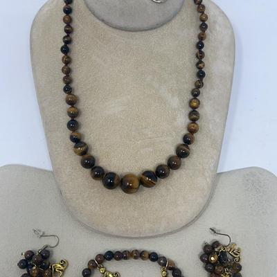 Tiger’s Eye Jewelry  Set