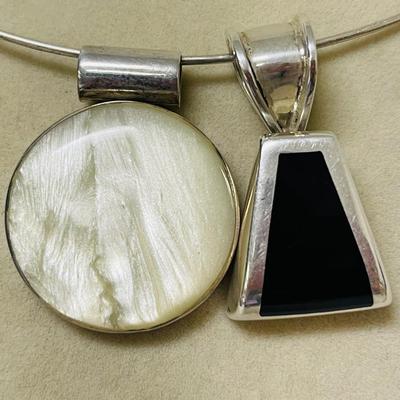 Vintage Sterling Silver Necklace Pendants from Mexico