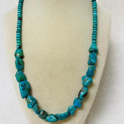 “Thai” Turquoise Beaded Necklace