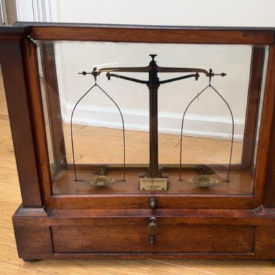 Near Perfect Antique Analytical Balance Scale