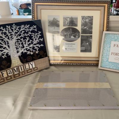 Brand New 16x2 Various Opening Photo Frame, 2 Family Themed Wall Art, Pin Board