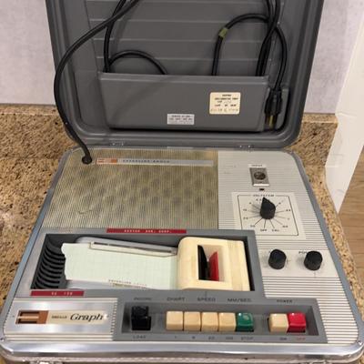 Vintage Esterline Oscillo Graph Machine w/Case