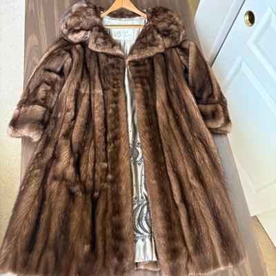 Vintage Brown Mink Fur Coat