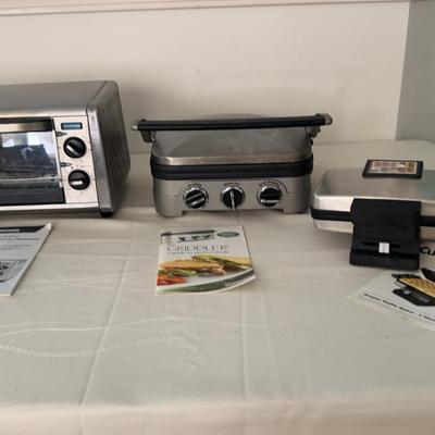 Brand New Cuisinart Waffle Maker, Cuisinart Griddler, Black & Decker Toaster Oven