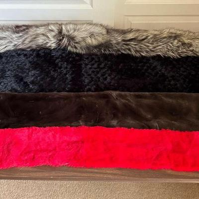 Various Vintage Fur Stoles