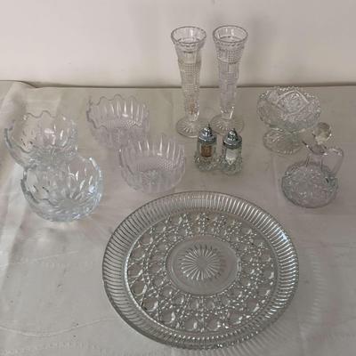 11 Piece Diamond Cut Crystal - Various Pieces