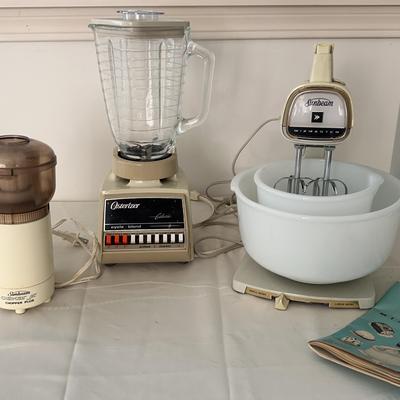 Original Sunbeam Mixmaster, Vintage Osterizer Blender, Vintage Sunbeam Chopper