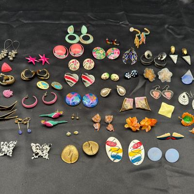 Costume Jewelry | Woman’s Earrings | Pairs Mixed Materials, Bold Colors, Statement & Novelty Styles