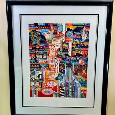 Hiro Yamagata Original Serigraph | American In Paris | Signed and Numbers 150/245 