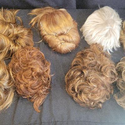 Collection of 10 Hairpieces | Assorted Curls, Colors & Styles