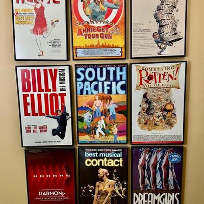 Framed Broadway Musical Posters | Billy Elliot, South Pacific, Millie & Dreamgirls