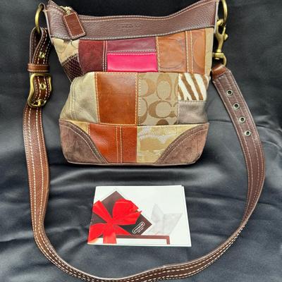 Coach Legacy Patchwork Shoulder Bag Style No. H0673-10435 | Signature, Leather & Exotic Accents