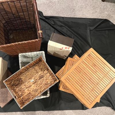 Wicker And Bamboo, Plus, Carrying Boxes