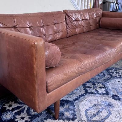  Leather Sofa By West Elm