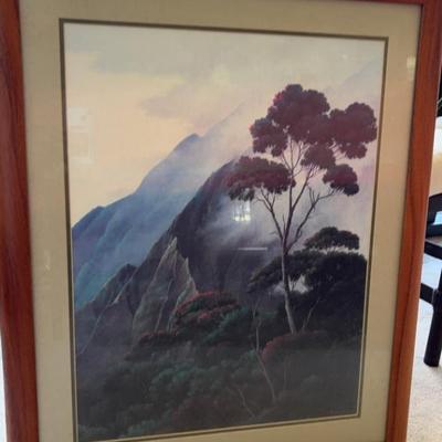 KKT027-Framed print of mountainous landscape by Gary Reed