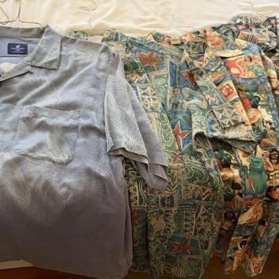 KKT379 - Four Aloha Shirts Various Brands Go barefoot, Kahala & More