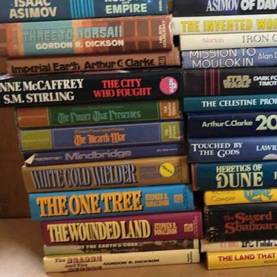 KKT258 - Twenty-Four Vintage Collectible Sci-Fi Hardcover Books by Various Authors