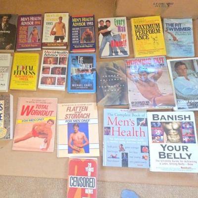 KKT136 Twenty Hardcover Books - Men's Health Books
