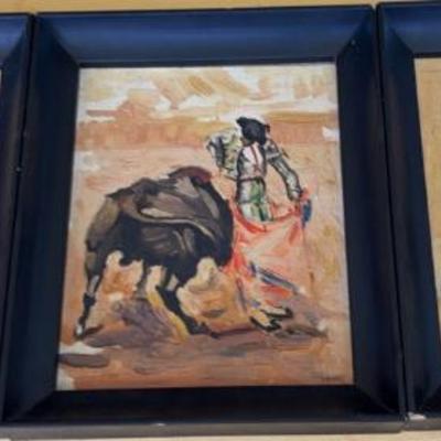 KKT018-Oil paintings of Spanish bullfighting