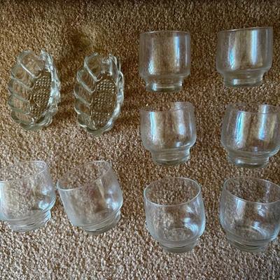 KKT405 - Glass Cup Set With Glass Candleholders