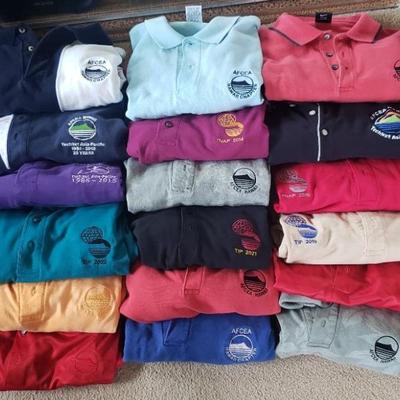 KKT246- Collection of Men's AFCEA Hawaii Logo Polo Shirts