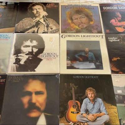 KKT330 - Vintage Gordon Lightfoot Vinyl Record Albums Including Rare Issues
