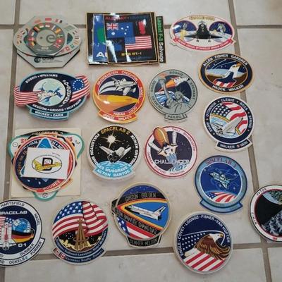 KKT073- Bulk Vintage NASA/Space Program Stickers / Decals