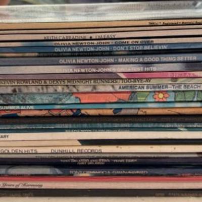 KKT333 - Collection of Twenty Eight Vintage Pop Vinyl Record Albums