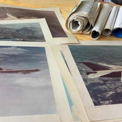 KKT165 - Rare Vintage US Air Force and NASA Ephemera - pictures, posters, and mission routes
