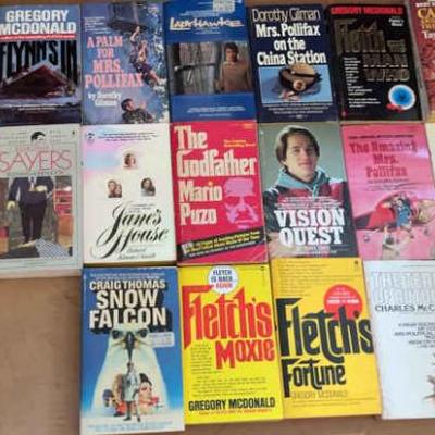 KKT215 - Twenty-Four Vintage Collectible Paperback Books by Various Authors & Genres
