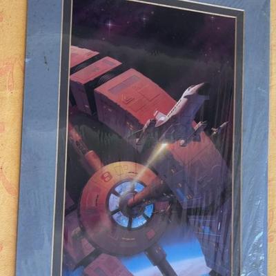 KKT096 - Collectible Vintage Science Fiction Limited Edition Print, Edition 30/700 with Autograph