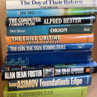 KKT271 - Ten Vintage Collectible Sci-Fi Hardcover Books by Various Authors